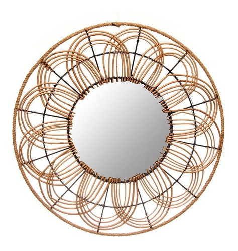 Espejo Decorativo Circular Diseño Ratán (ep2009)