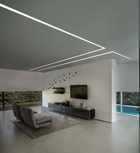 13 Barras 2m Perfil Alumínio Branco 25mm Embutir Nobre Gesso