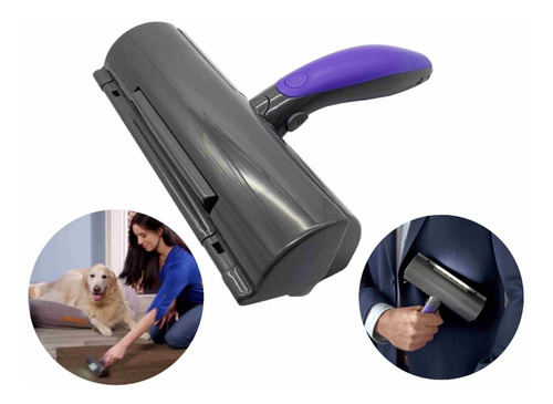 Rolo Removedor Pêlo Pet Cabelos Elétrico Portátil Fur Daddy