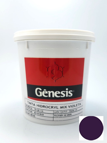 Tinta Serigrafia Hidrocryl Mix Violeta Genesis 900ml