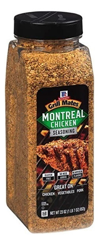 Sazonador Pollo Mccormick Montreal 652 G Grill Mates