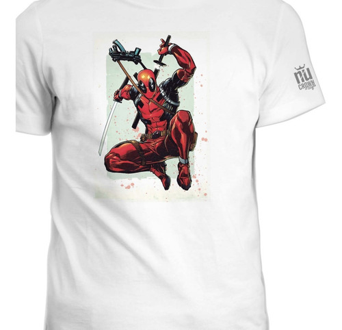 Camiseta Cuello Redondo Deadpool Brincando Ink