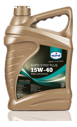 Aceite Semi-sintético Eurol Shpd 15w40 Synt Plus / 5 Litros