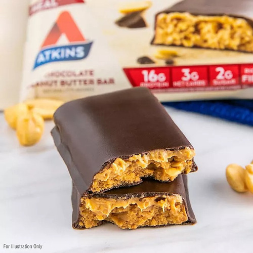 Barras Nutritivas Proteína Atkins Chocolate Cacahuate 15pzs