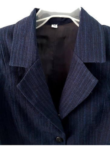 Imagen 2 de 2 de Saco Blazer Vestir Mujer Tela Importada Uniforme Oficin T.40