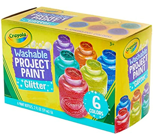 Pintura Lavable Crayola Brillo Ideal Para Proyectos De Aula