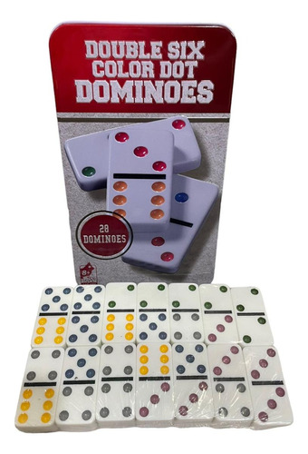 Domino Juego De Mesa Lata X28 Piezas