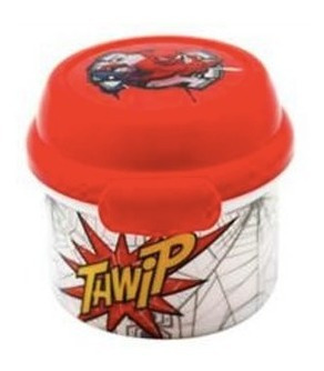 Imagen 3 de 3 de Spiderman Porta Colación Snack 280ml Sin Bpa