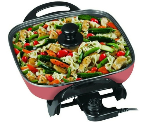 Imagen 2 de 8 de Sarten Electrica Multicocina Parrill Ceramica Winco W55 Once