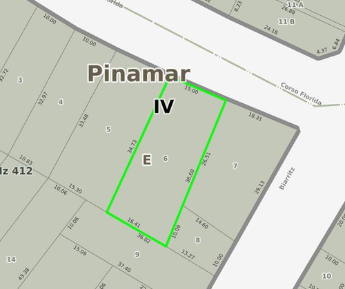 Terreno En Venta - 559mts2 - Ostende, Pinamar