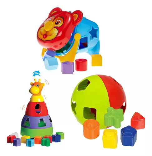 Brinquedos Para Bebês Jogos De Encaixe Brinquedo Carrinho Infantil  Pedagógico Didático Kit Menino 1 ano 2 anos 3 anos 4 anos 5 anos