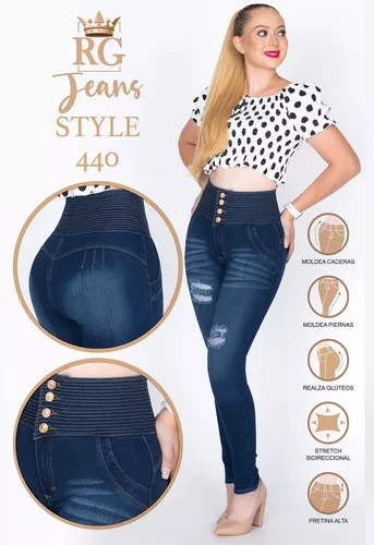 Jeans Dama Pantalones Mujer Rich Colombiano Levanta Pompa
