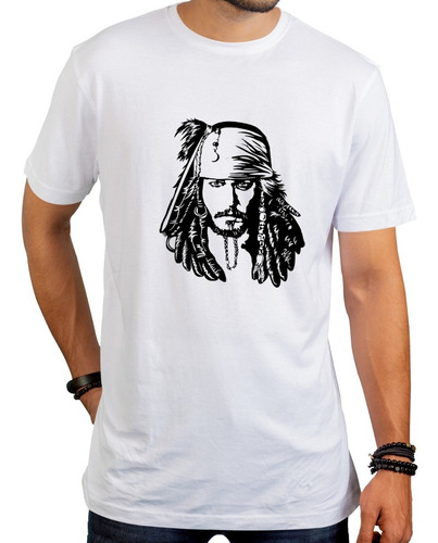 Imagen 2 de 6 de Remera Piratas Del Caribe Jack Sparrow Cine Unisex Y Niños -