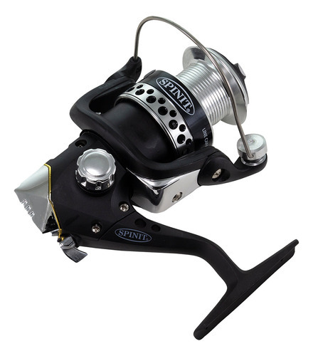 Reel Spinit Caribean 60 Ideal Para Lance Costa 3 Rulemanes Color Negro Lado de la manija Derecho/Izquierdo