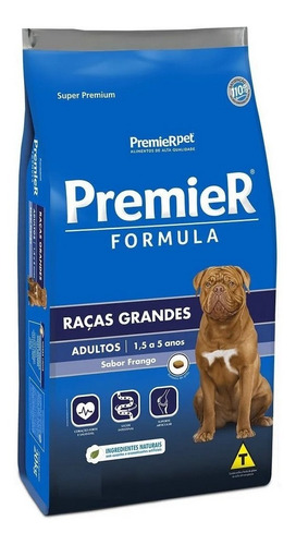 Premier Formula Ração Para Cães Adultos Raças Grandes 20kg