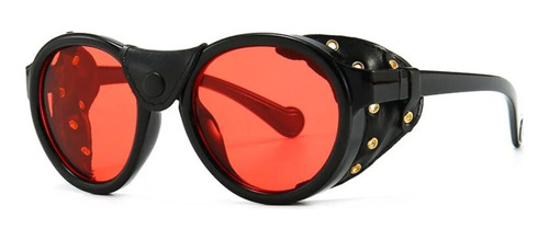 Lentes Steampunk Red Devil + Estuche My05