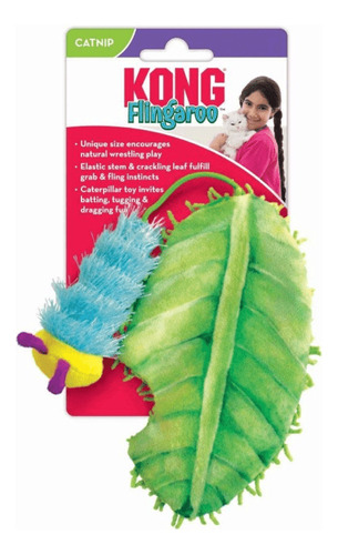 Brinquedo exclusivo para gatos Kong Flingaroo Caterpillar