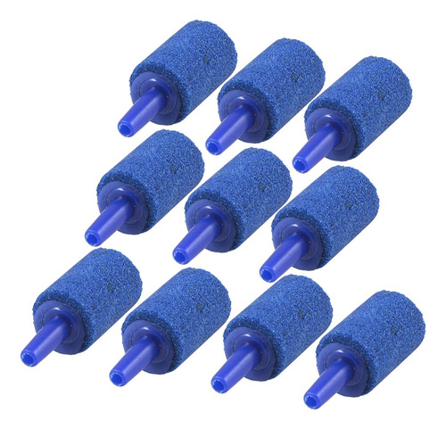Piedra Aireadora 25x15mm Para Pecera Hidropónica Azul 10pzs