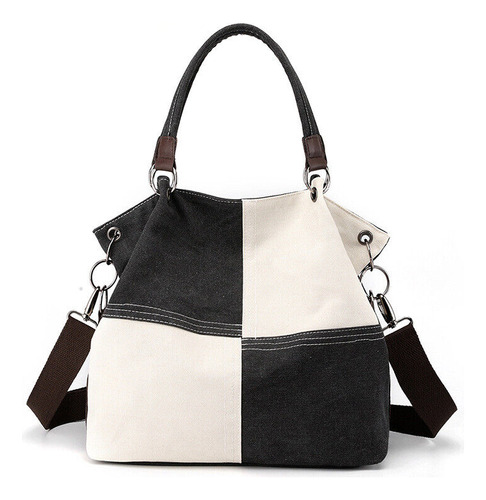 Bolso De Hombro Vintage Collision Patchwork Color