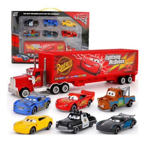 7 Piezas Pixar Cars 3 Camión Fundido A Presión Modelo De Coc