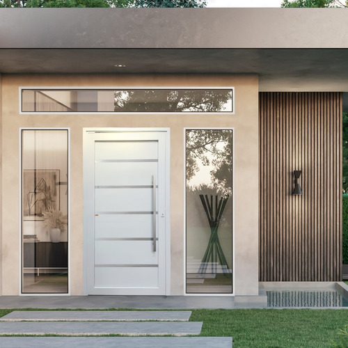 Porta De Pvc Pivotante 216x130cm Premium Tecplus100 Wt