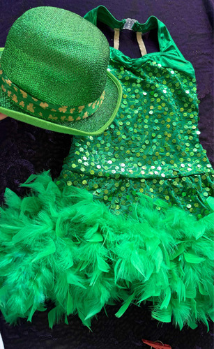 Disfraz San Patricio Irish St Patricks Vestido Y Sombrero