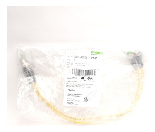 Murr Elektronik 7000-40701-0130030 Y-splitter, M12 M Ccs