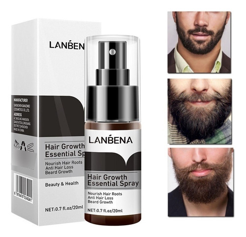 Spray Lanbena Crecimiento De Barba Cabello 100% Comprobado