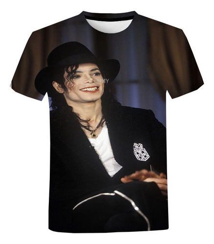 Camiseta Impresa En 3d De Michael Jackson