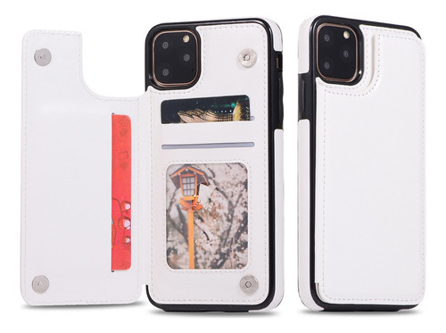 B Funda Carcasa Piel Billetera Con Soporte Para iPhone