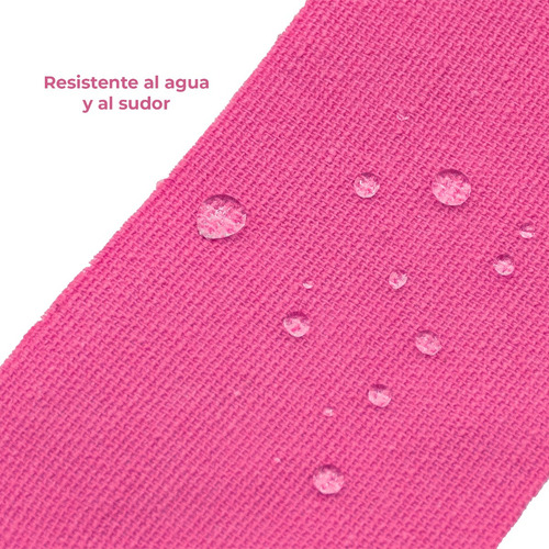 Cinta Kinesiológica Rosa 5m Pre-cortada Go Plus