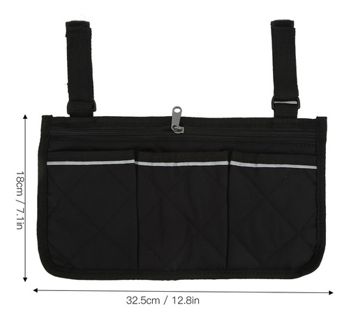 J0s Bolsa De Almacenamiento Lateral Para Silla De Ruedas,