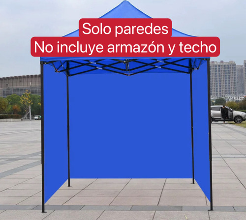 Paredes Para Toldo Carpa 3x4.5 Metros Impermeable H G Q Azul