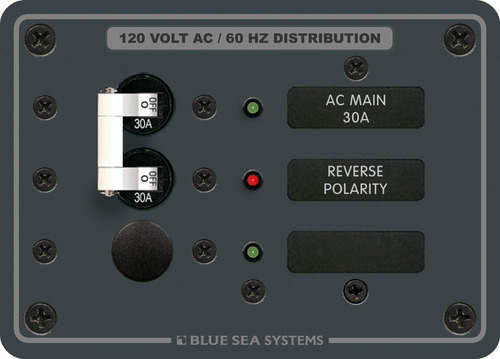 Blue Sea 8029 Ac Main +1 Posicion Interruptor Panel Blanco