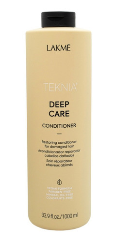 Lakme Deep Care Acondicionador Vegano Dañados 1000ml Local