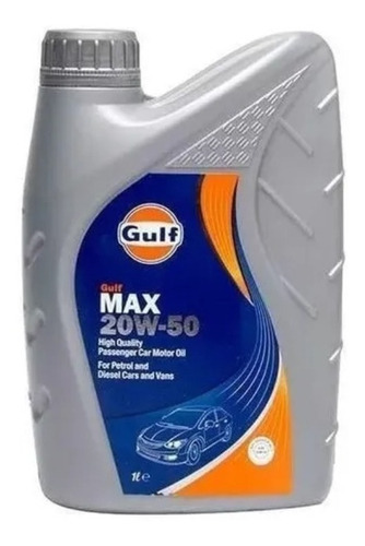 Aceite Gulf Max 20w50 Mineral 1 Litro Nafta Diesel