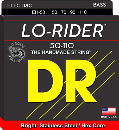 Dr Strings Lo-rider Acero Inoxidable Hex Core Bass 50 110