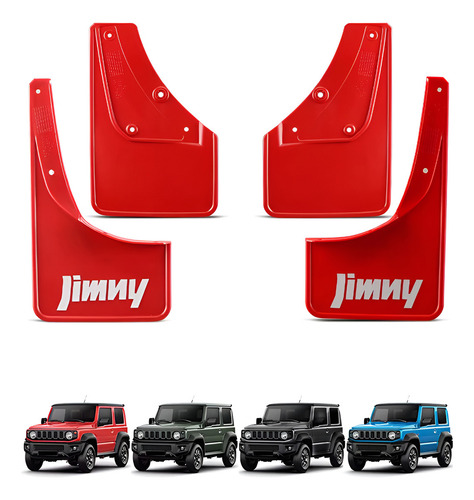 Loderas Para Suzuki Jimny 2021 2022 2023 Color Rojo