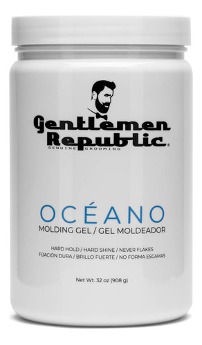 Gentlemen Republic Oceano Gel De 32 Onzas, Fijación Fuerte.