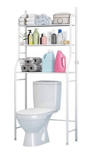 Repisa Baño Wc Muebles Organizador Fierros Portatil Estante