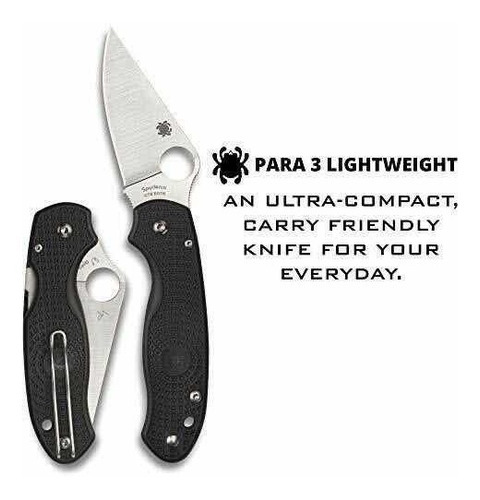 Canivete Spyderco Para 3 Lightweight, Cts-bd1n Satin, Frn