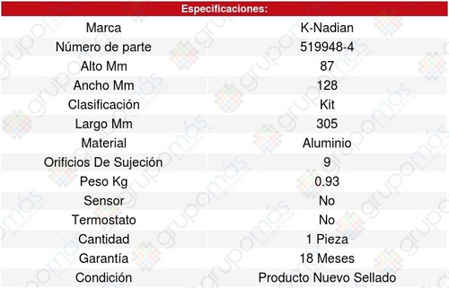 Toma Agua Kangoo Express L4 1.6l 01/18 K-nadian 8630161