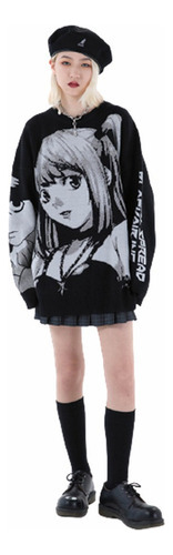 B N Anime Death Note Misa Amane Cosplay Suéter Tops Sudadera