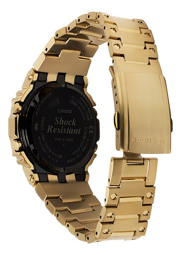 Reloj Casio G-shock Solar Gmwb5000gd9cr Original E-watch Color de la correa Dorado Color del bisel Dorado Color del fondo Negro