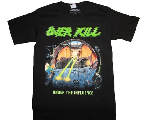 Gusanobass Playera Metal Rock Overkill Under The Influ 2 X L