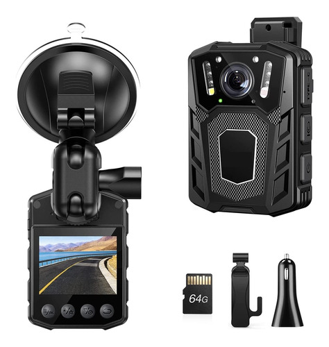 Cámara Corporal Wd1 Mini Full 1080p Police Bodycam Visión