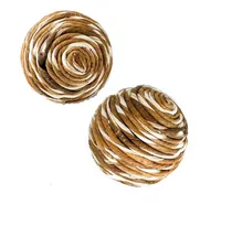 Comprar 2 Esferas Decorativas Centro Mesa Rustica Bolas Pelotas 4cm