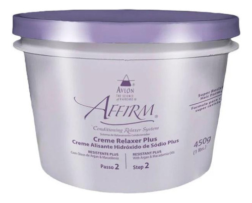 Creme Alisante Hidróxido Sódio 450g Avlon Affirm