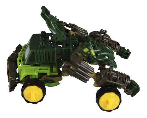 Boneco Robô Transformers De Montar Vira Carro Acessórios