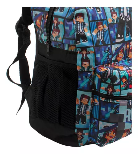 Mochila escolar jogo Minecraft - Short Fuse